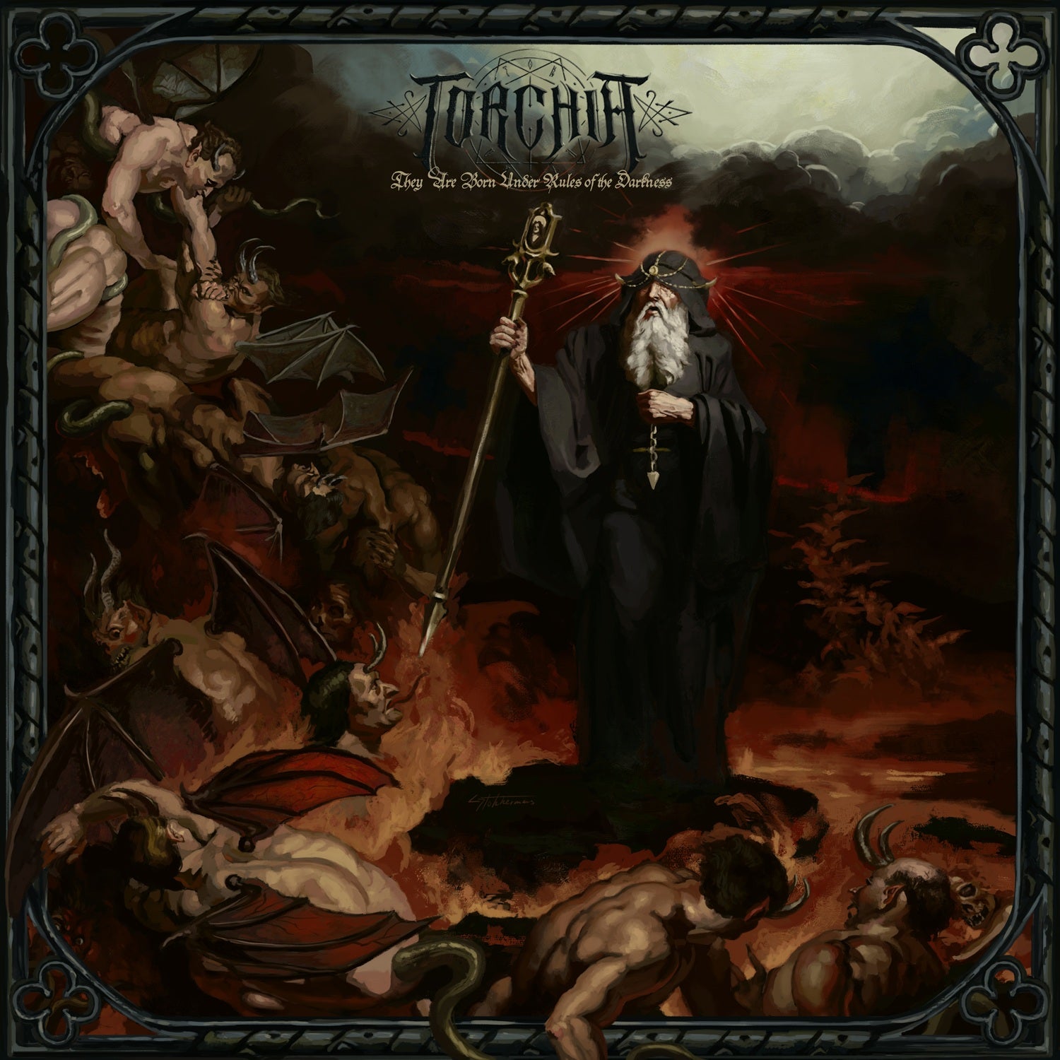 TORCHIA - They Are Born Under Rules of the Darkness (MARBLE RED VINYL)