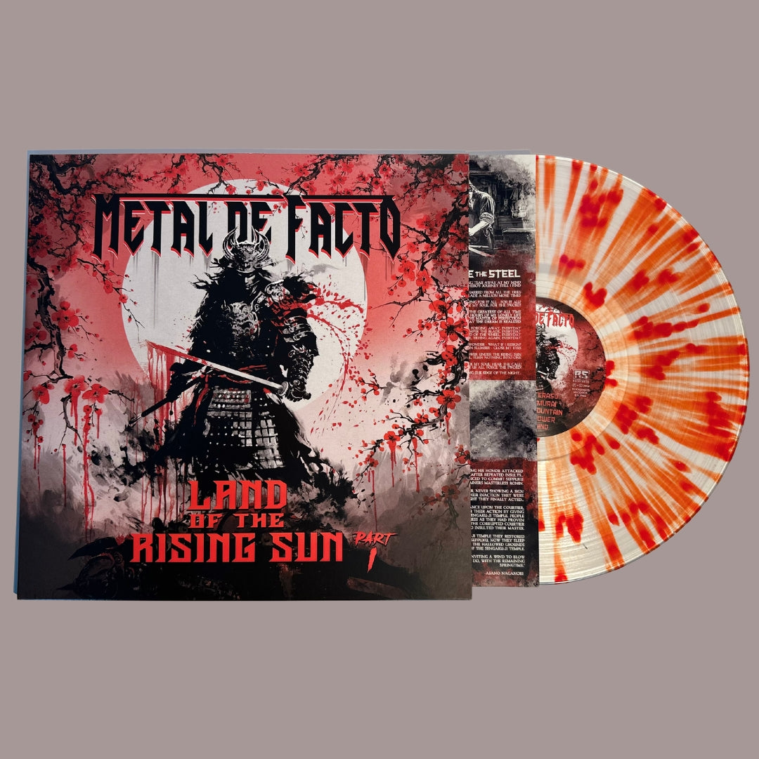 Metal De Facto - Land Of The Rising Sun-Part I (TRASPARENT RED SPLATTER VINYL)
